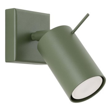 Zidno reflektorsko svetlo RING 1xGU10/10W/230V zeleno