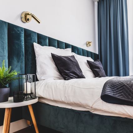 Zidno spot svetlo ENZO 1xG9/8W/230V zlatno