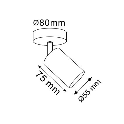 Zidno spot svetlo GOLDI 1xGU10/10W/230V zlatno