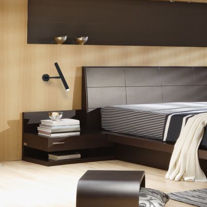 Zidno spot svetlo MONZA 1xG9/8W/230V crno