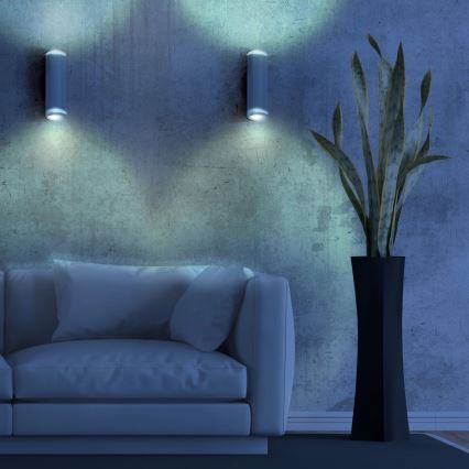 Zidno spot svetlo PARIS 2xGU10/10W/230V belo