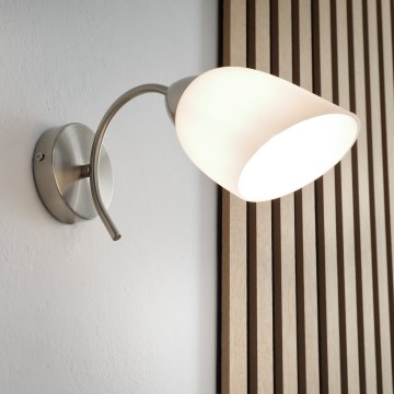 Zidno svetilo DONNA 1xE27/60W/230V nikl