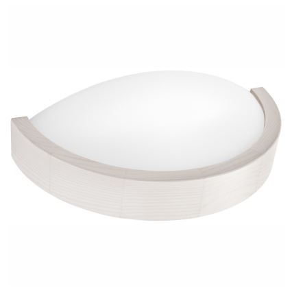Zidno svetilo NATURAL SLIM 1xE27/60W/230V borovina/bela