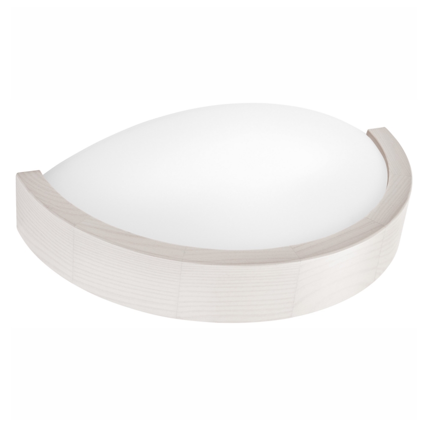 Zidno svetilo NATURAL SLIM 1xE27/60W/230V borovina/bela