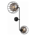 Zidno svetilo SOLO BLACK 2xE27/60W/230V