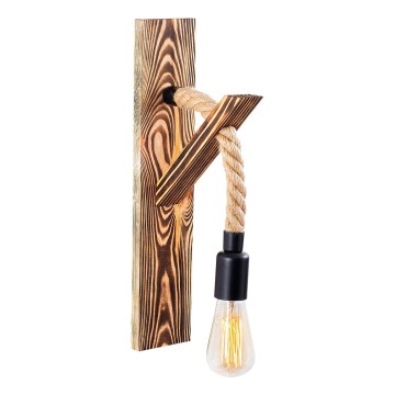 Zidno svetlo EREBOS 1xE27/40W/230V braon