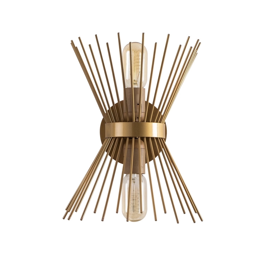 Zidno svetlo KIRPI 2xE27/40W/230V zlatna