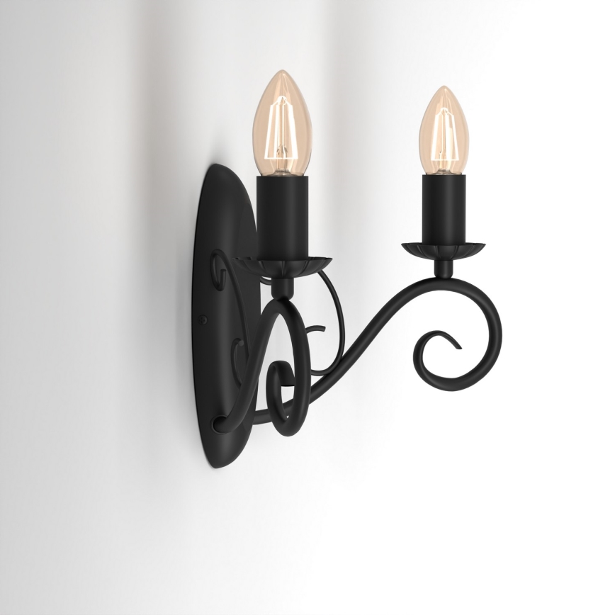 Zidno svetlo MAURO 2xE14/60W/230V