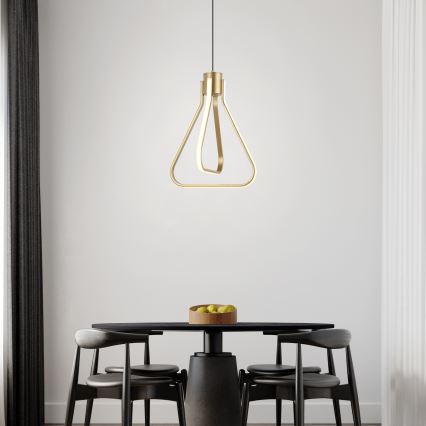 ZING LED luster na sajli 19W/230V zlatna