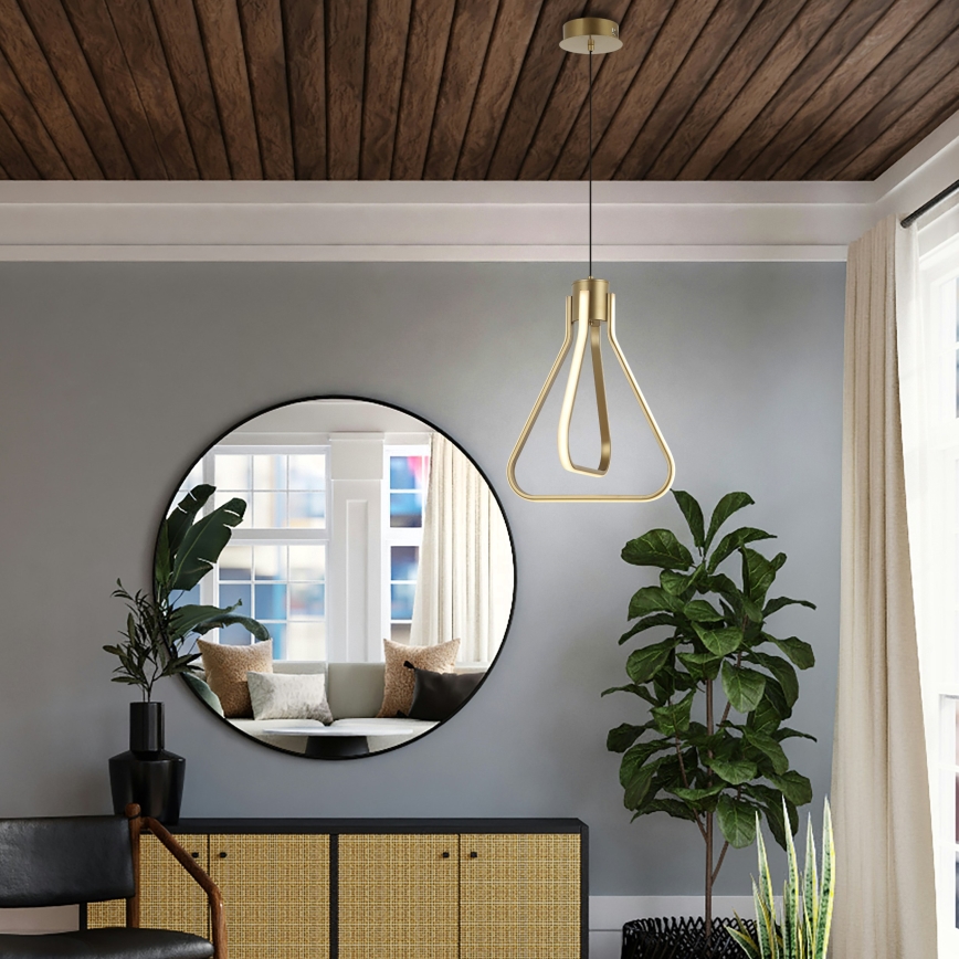 ZING LED luster na sajli 19W/230V zlatna