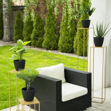 Zlatni stalak za cveće 100x24 cm