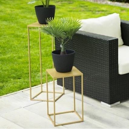 Zlatni stalak za cveće 40x24 cm