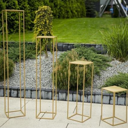 Zlatni stalak za cveće 40x24 cm