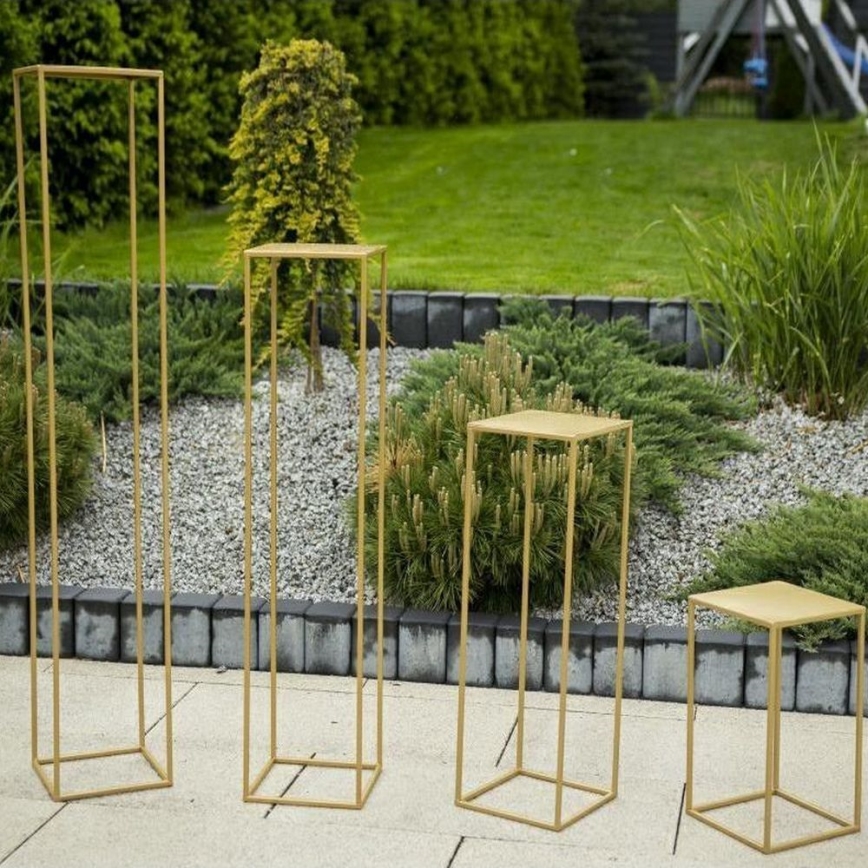 Zlatni stalak za cveće 40x24 cm