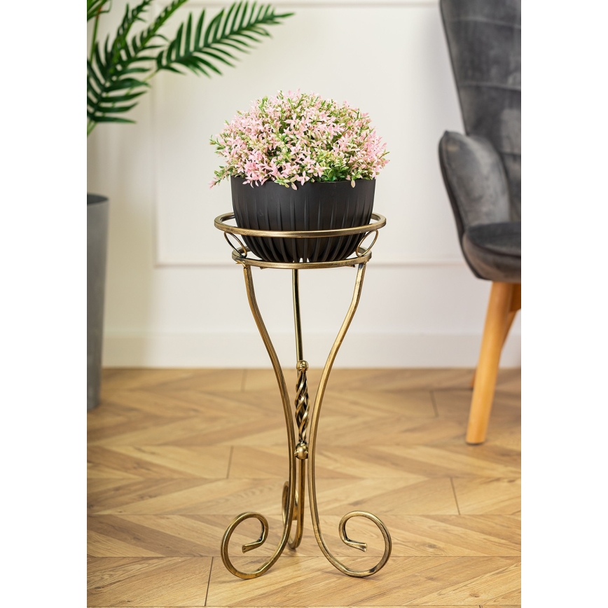 Zlatni stalak za cveće 60x28 cm