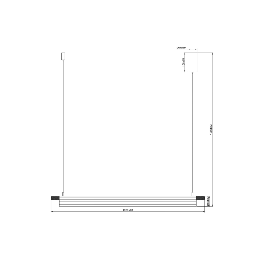 Zuma Line - LED luster na sajli LED/14W/230V zlatna