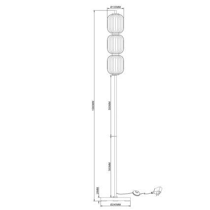 Zuma Line - LED podna lampa LED/20W/230V zlatna