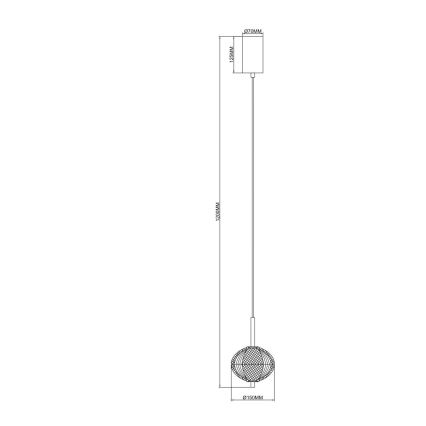 Zuma Line - LED luster na sajli LED/6,5W/230V zlatna