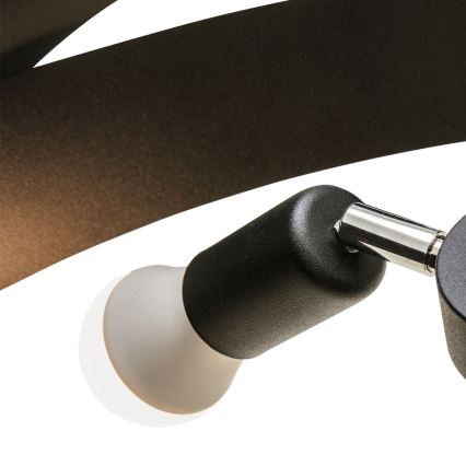 Zuma Line - Luster na šipci 3xE27/40W/230V crna
