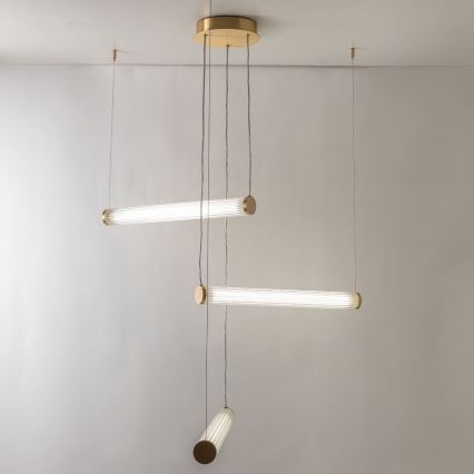 Zuma Line - LED prigušiva luster na sajli LED/64W/230V 2700-6500K zlatna + daljinski upravljač