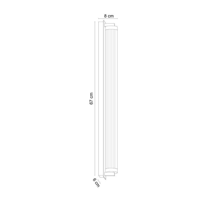 Zuma Line - LED prigušiva zidna svetiljka LED/26W/230V 2700-6500K zlatna + daljinski upravljač