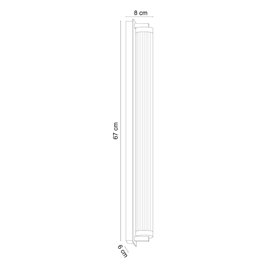 Zuma Line - LED prigušiva zidna svetiljka LED/26W/230V 2700-6500K crna + daljinski upravljač