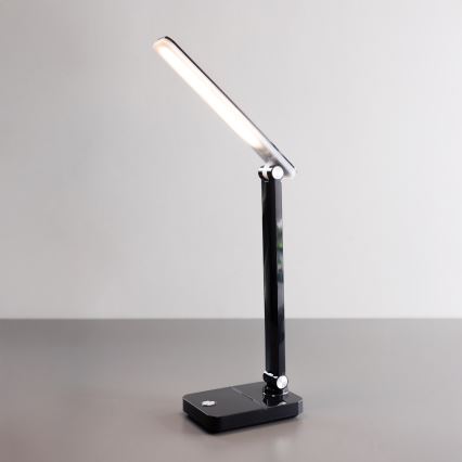 Zuma Line - LED punjiva stona lampa LED/8W/1200 mAh 3000/4500/6000K CRI 90 crna