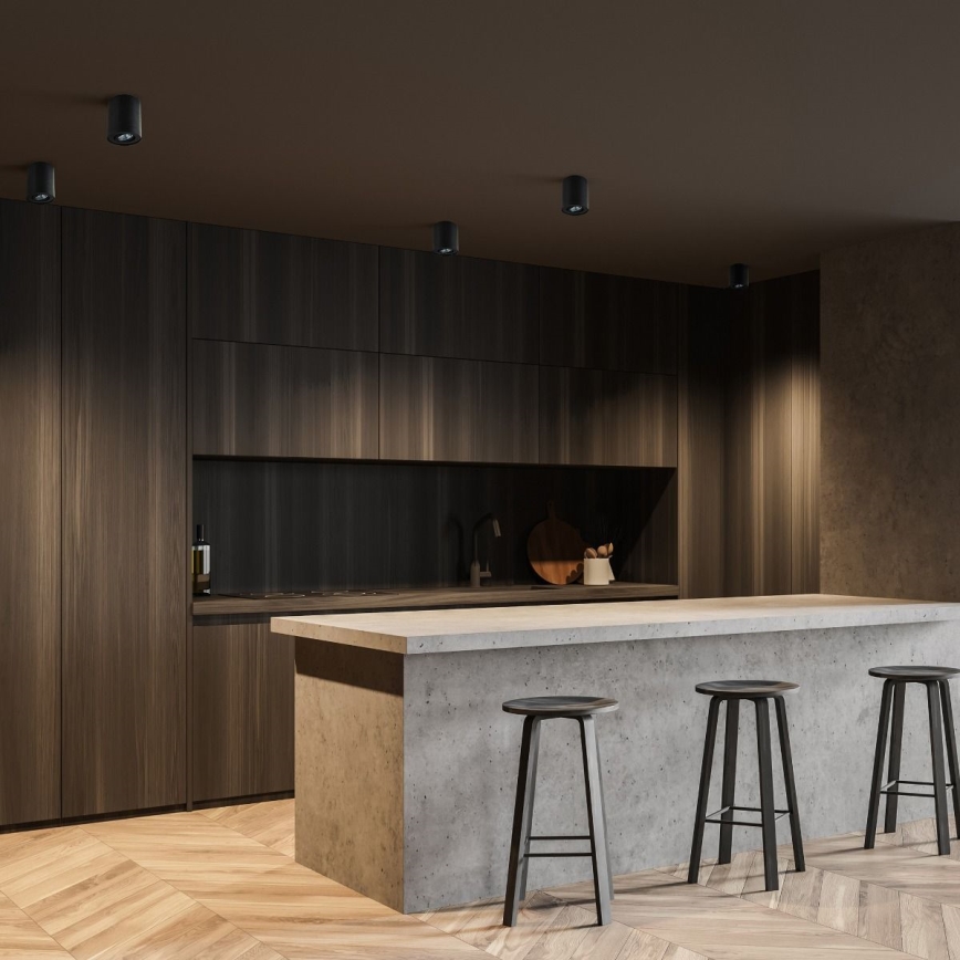 Zuma Line - LED RGBW prigušiva spot svetiljka 1xGU10/6W/230V crna + daljinski upravljač