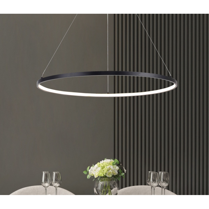 Zuma Line - LED luster na sajli LED/36W/230V 3000/4000/6000K prečnik 80 cm crna
