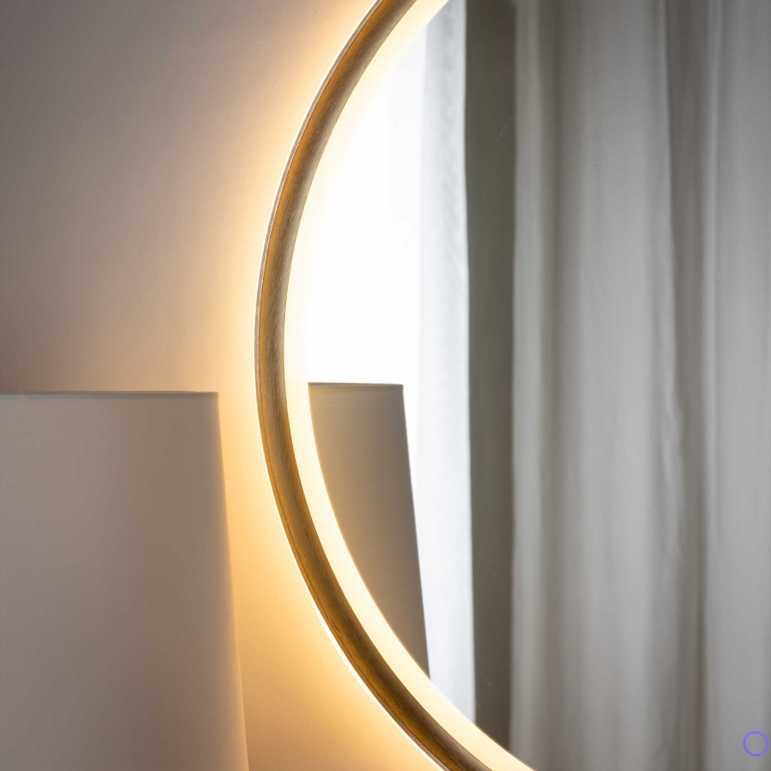 Zuma Line - LED zidno ogledalo za kupatilo sa pozadinskim osvetljenjem LED/36W/230V 3000/4000/6000K, prečnik 80 cm, IP44, mesing