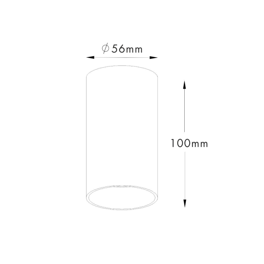 Zuma Line - Spot svetiljka 1xGU10/50W/230V crna