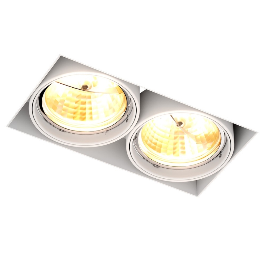 Zuma Line - Ugradno svetlo 2xGU10-AR111/15W/230V bela