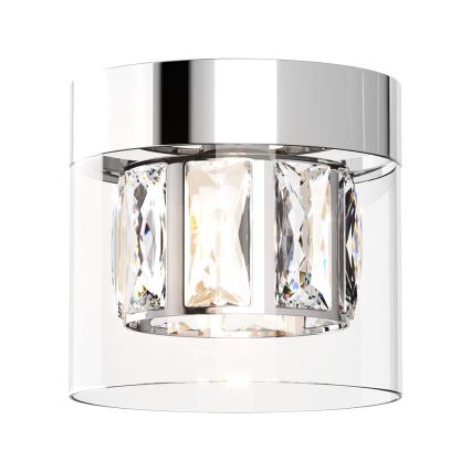 Zuma Line - Kristalni plafonski luster 1xG9/28W/230V u srebrnoj boji