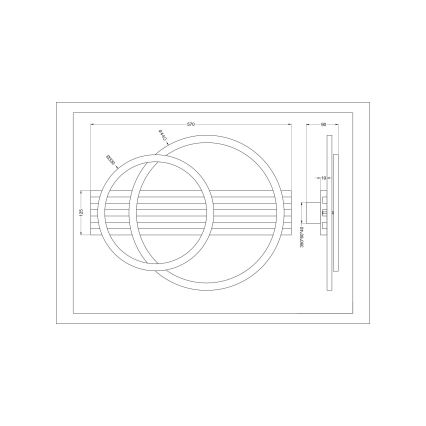 Zuma Line - LED plafonsko svetlo LED/40W/230V