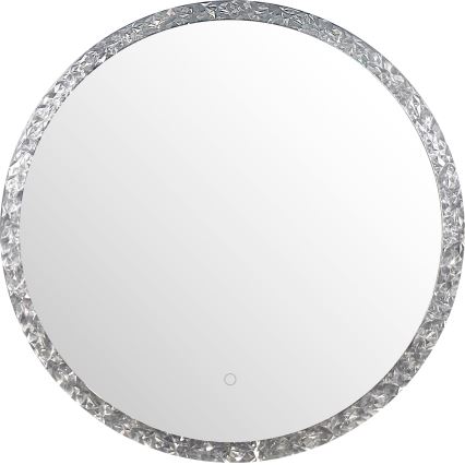 Zuma Line - LED kupatilsko zidno ogledalo sa LED pozadinskim osvetljenjem, 24 W, 230 V, 3000/4000/6000 K, prečnik 60 cm, IP44, sjajni hrom