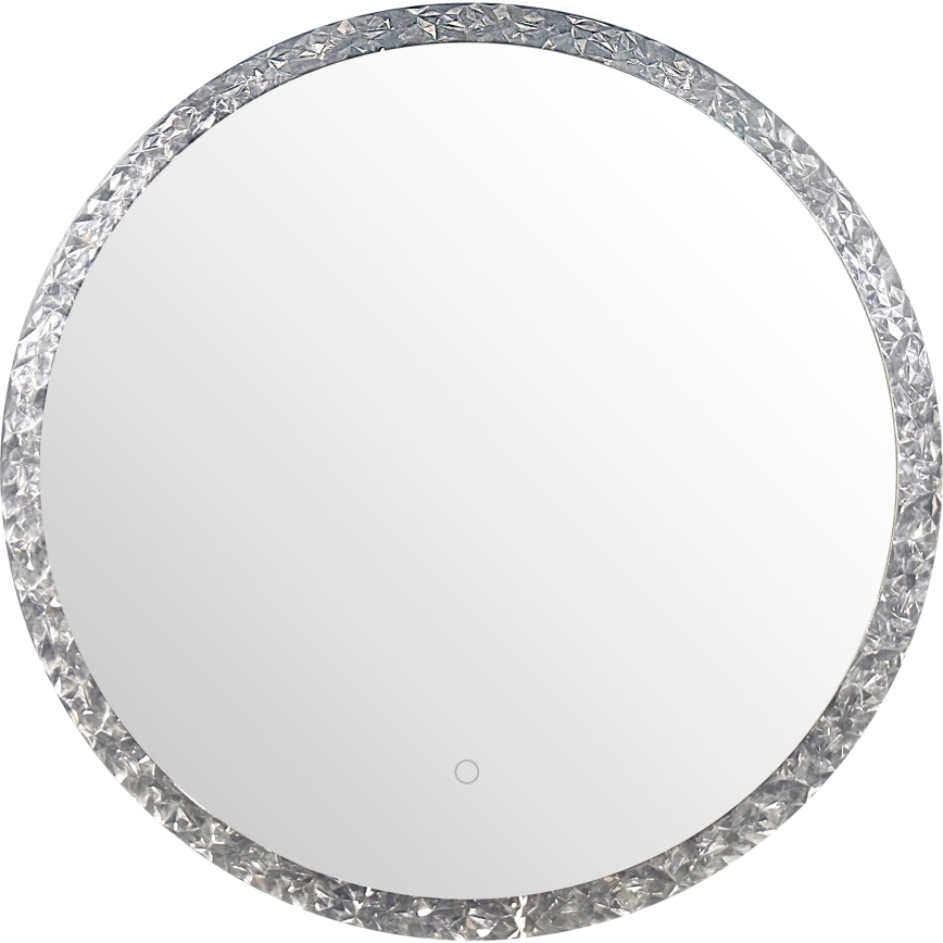 Zuma Line - LED kupatilsko zidno ogledalo sa LED pozadinskim osvetljenjem, 24 W, 230 V, 3000/4000/6000 K, prečnik 60 cm, IP44, sjajni hrom