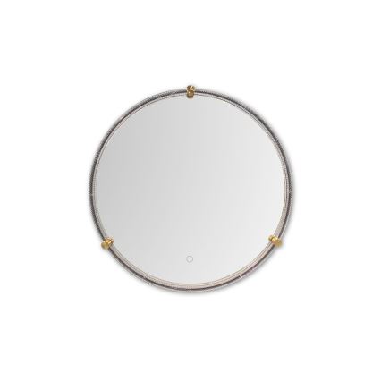 Zuma Line - LED zidno ogledalo za kupatilo sa pozadinskim osvetljenjem LED/24W/230V 3000/4000/6000K prečnik 60 cm IP44 prozirno/zlatno
