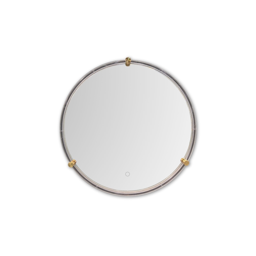 Zuma Line - LED zidno ogledalo za kupatilo sa pozadinskim osvetljenjem LED/24W/230V 3000/4000/6000K prečnik 60 cm IP44 prozirno/zlatno
