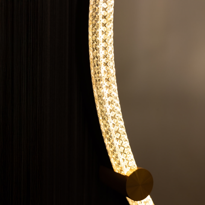 Zuma Line - LED zidno ogledalo za kupatilo sa pozadinskim osvetljenjem LED/24W/230V 3000/4000/6000K prečnik 60 cm IP44 prozirno/zlatno