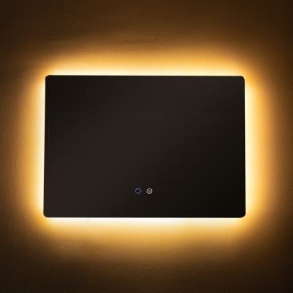 Zuma Line - LED kupatilsko zidno ogledalo sa grejanjem i LED pozadinskim osvetljenjem/24W/230V 3000/4000/6000K 70x50 cm IP44