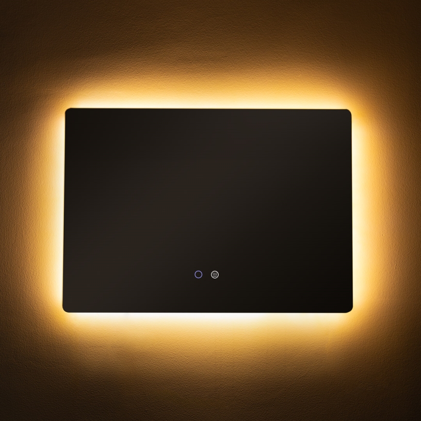 Zuma Line - LED kupatilsko zidno ogledalo sa grejanjem i LED pozadinskim osvetljenjem/24W/230V 3000/4000/6000K 70x50 cm IP44