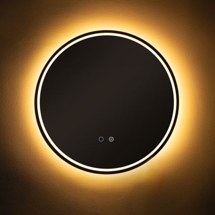 Zuma Line - LED ogrevano zidno ogledalo za kupatilo sa LED pozadinskim osvetljenjem/24W/230V 3000/4000/6000K prečnik 60 cm IP44