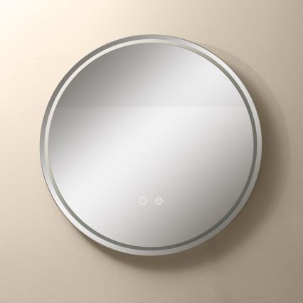 Zuma Line - LED ogrevano zidno ogledalo za kupatilo sa LED pozadinskim osvetljenjem/24W/230V 3000/4000/6000K prečnik 60 cm IP44