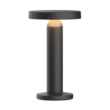 Zuma Line - LED prigušiva solarna punjiva stona lampa LED/2W/2000 mAh IP44 crna