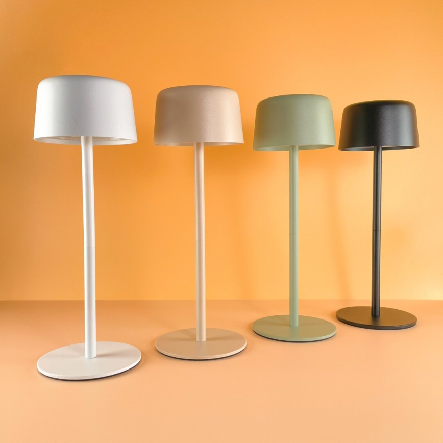 Zuma Line - LED prigušiva punjiva stona lampa LED/2W/1200 mAh IP44 crna