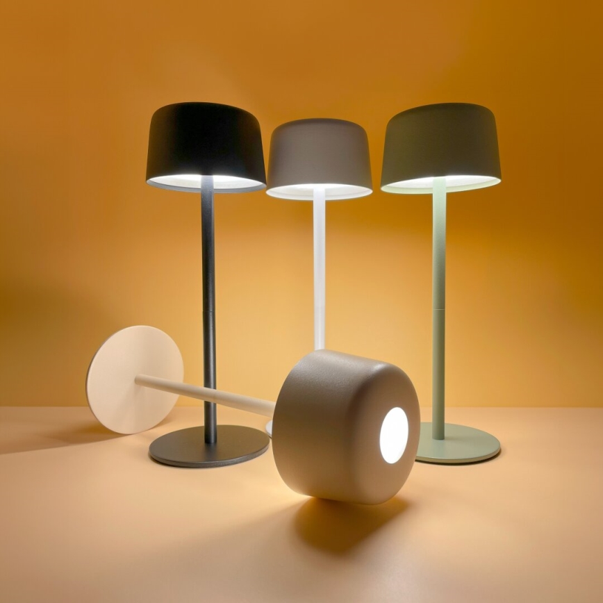 Zuma Line - LED prigušiva punjiva stona lampa LED/2W/1200 mAh IP44 crna