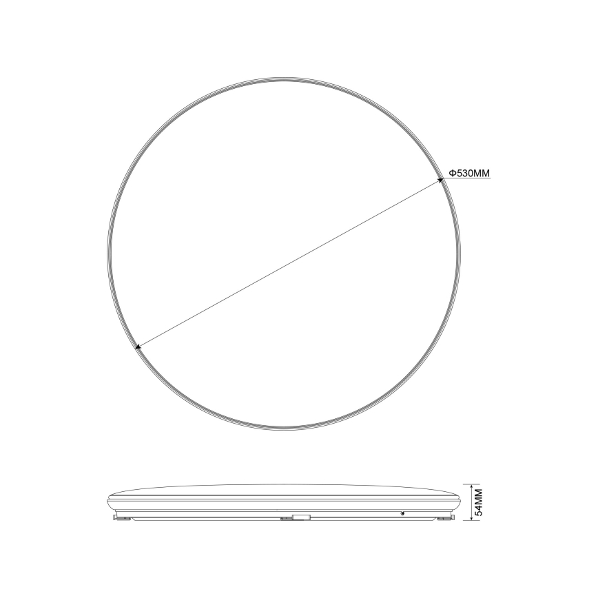 Zuma Line - prigušiva LED plafonska svetiljka OMAR LED/48W/230V, prečnik 53 cm, zlatna