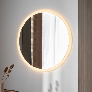 Zuma Line - LED kupatilsko zidno ogledalo sa pozadinskim LED osvetljenjem/36W/230V 3000/4000/6000K prečnik 80 cm IP44