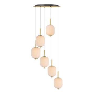 Zuma Line - LED luster na sajli LED/34W/230V pr. 50,5 cm zlatna