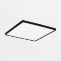 Zuma Line - LED prigušiva plafonska svetiljka LED/38W/230V + LED/12W 3000/4000/5500K 40x40 cm crna